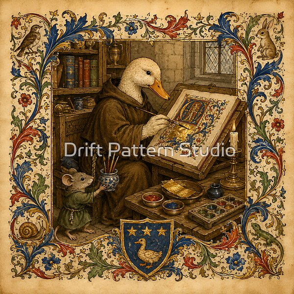 The Duck Scribe’s Illuminated Masterpiece from the Medieval Menagerie collection