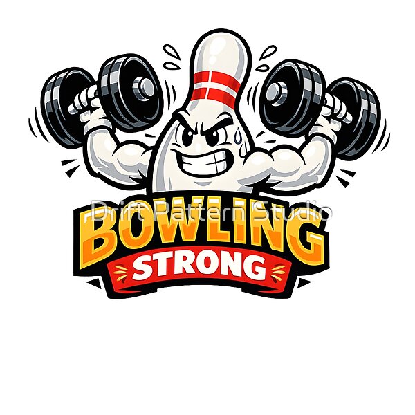 Bowling Strong Muscle Pin Mascot design by Drift Pattern Studio