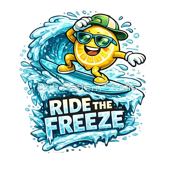Ride The Freeze Surfing Character design by Drift Pattern Studio