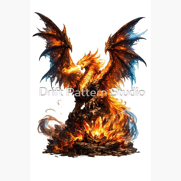 Phoenix Rising From The Flames from the Fantasy & Myth collection