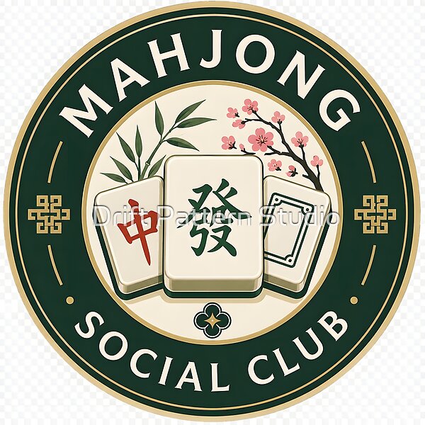 Mahjong Social Club Classic Club Emblem from the Retro Characters collection