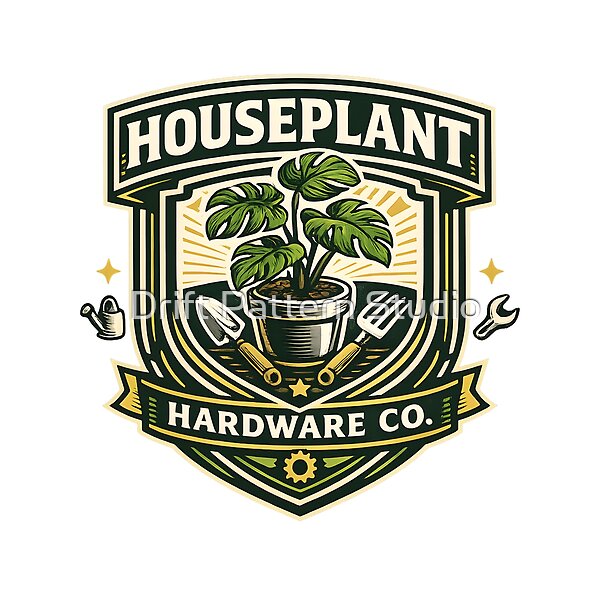 Houseplant Hardware Co Emblem design by Drift Pattern Studio