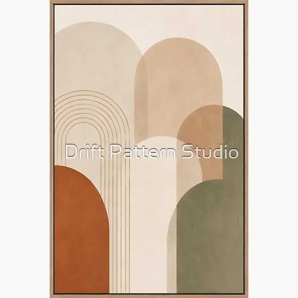 Modern Arch Shapes Wall Art design by Drift Pattern Studio