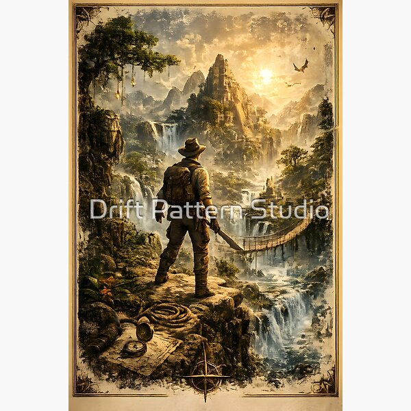 Explorer's View of the Lost Temple design by Drift Pattern Studio