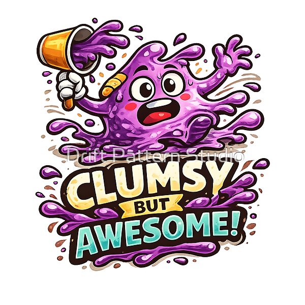 Clumsy But Awesome Paint Character design by Drift Pattern Studio