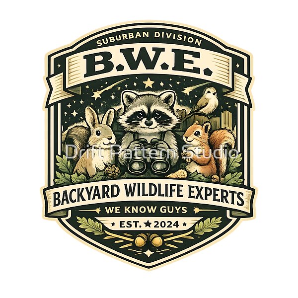Backyard Wildlife Experts Animal Badge design by Drift Pattern Studio